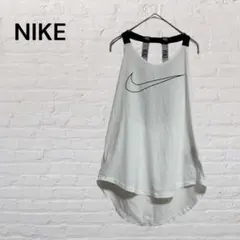 NIKE ナイキ DRI-FIT タンクトップ S ホワイト ロゴ スポーツ