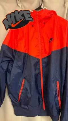 Nike ナイロンジャケット XL 赤/紺