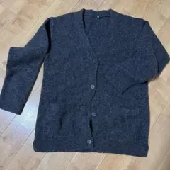 チャコールグレー ニット カーディガン サイズ160