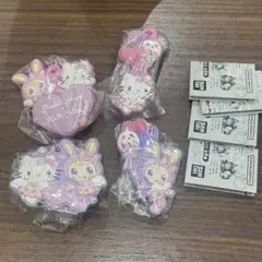 ハローキティ×メゾピアノカプセルラバーマスコット 4点セット