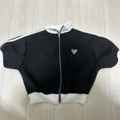 ems ハーフジップ クロップドジャケット