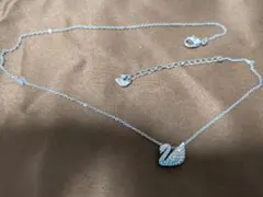 SWAROVSKI スワロフスキー スワン　白鳥　ネックレス 　ブルー