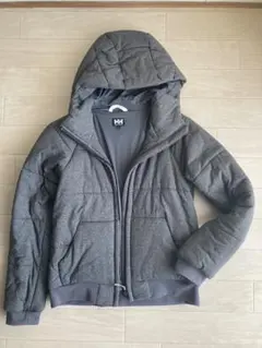 ヘリーハンセン　フード付き中綿ジャケット　グレー