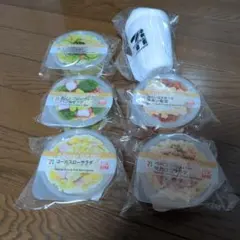 セブンイレブンくじ D賞 カップデリ　キャニスター5個セット　ぬいぐるみチャーム