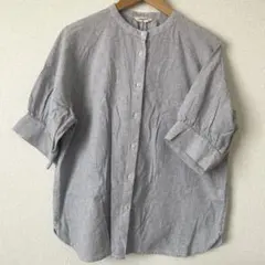 スタジオクリップ　半袖ブラウス　チェック