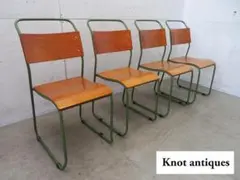 ノットアンティークス□ブルーノダイニングチェア□4脚セット