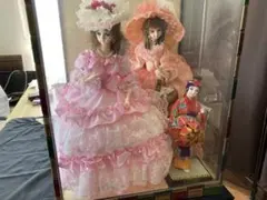 フランス人形　リボン　スキヨドール　ピンク　SUKIYO DOLLS 琉球人形