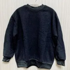 chocol raffine ニットフリースカットプルオーバー ニット 紺色のサムネイル