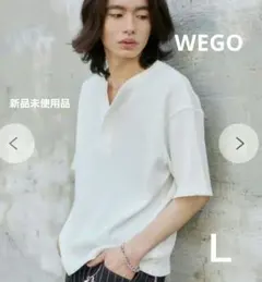 WEGO　ワッフルヘンリーネックT