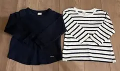 petit main 長袖カットソー 2枚セット 90cm 100cm