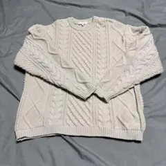 THESHOPTK ケーブルニットセーター S アイボリー