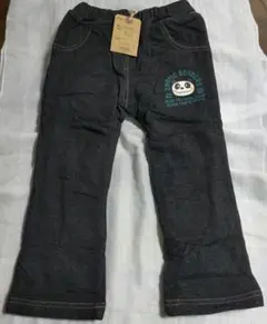 ZOOMIC ロングパンツ 100cm デニム風 パンダ 裏起毛