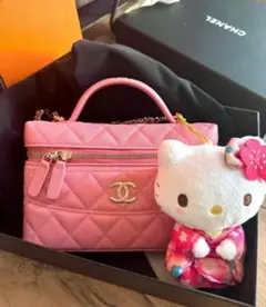 CHANEL ピンク キルティング ショルダーバッグ