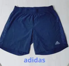 adidas サラサラ生地 ランニング ショートパンツ ハーフパンツ【L】