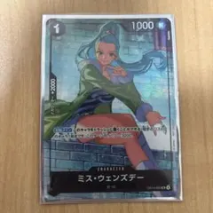 ワンピースカード ミス・ウェンズデー プロモ - メルカリ