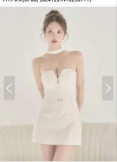 ROBE de FLEURS ホワイトドレス S