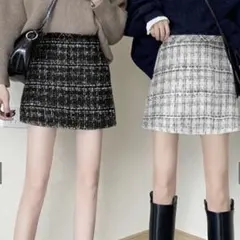 インパン裏地付ツイードミニスカート［mei39］GRL