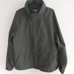 美品！UNIQLO ウインドプルーフスタンドブルゾンL オリーブグリーン