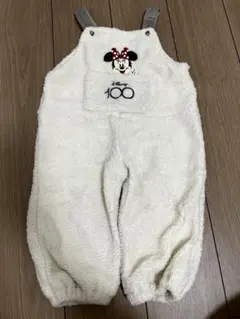 ディズニー100周年 ミニー ボアサロペット オーバーオール 95