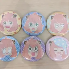 スパイファミリー　アーニャ　表情缶バッジ　6個セット