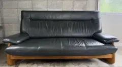 展示品 フジファニ オーク材 2人掛けソファ ラブソファ モダン 高級 