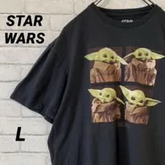 STARWARS スターウォーズ ベビーヨーダ プリント半袖Tシャツ メンズL