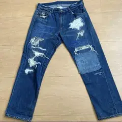 WHIZLIMITED ダメージ　デニムパンツ　Lサイズのサムネイル