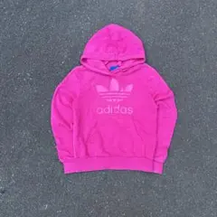 y2k adidas c-boy短丈ピンクパーカーフーディー archive