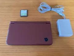 ニンテンドーDS LL ワインレッド 本体　どうぶつの森