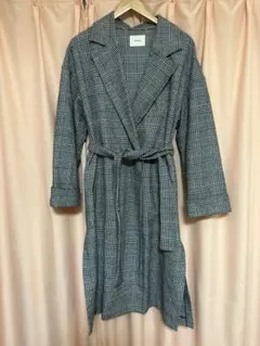 Murua チェックロングコート