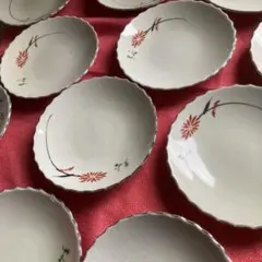 花柄の皿１８個セット