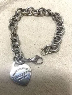 Tiffany & Co. シルバー925 ブレスレット ハート型チャーム付き