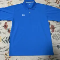 Mizuno 青 ポロシャツ O JASPO