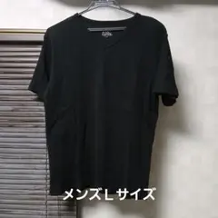 Lynx メンズ Lサイズ ブラック Vネック Tシャツ