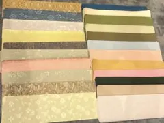 はぎれまとめ売り　116枚　裏打ち　布地　表装　裂地　ハンドメイド　材料