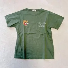 【極美品】ビームスハート グリーン オリーブ 半袖Tシャツ プリント