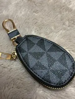 【スマートキーケース　黒とグレー色】多機能キーバッグ＆ウォレット 男女兼用