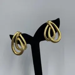 051 ゴールドツイストフープイヤリング