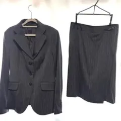 ダークグレー ストライプ スーツ セット