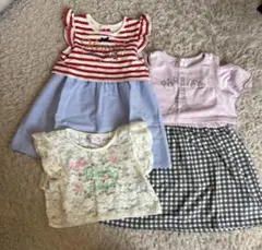 3点セット ワンピース Tシャツmotherways マザウェイズ　90cm