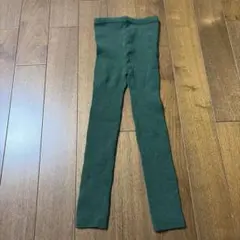 UNIQLO ヒートテック リブレギンス 150㎝ グリーン