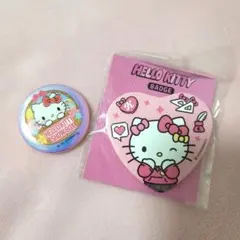 ハローキティ　缶バッジ