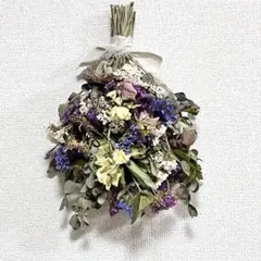 素朴なドライフラワースワッグ サイズ約H35✖️W25✖️D17㎝