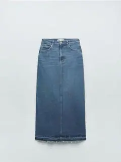 ZARA デニムロングスカート　タイトスカート　タイトロングスカート