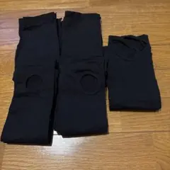 ブラックレギンススパッツ5点セット