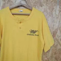 Miller WILSON ヘンリーネック Tシャツ XL 黄 ヴィンテージのサムネイル