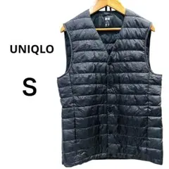 『美品』UNIQLO ユニクロ ウルトラライトダウン S ダークグレー