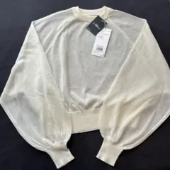 新品タグ付き✴︎AZUL BY MOUSSY アイボリー 長袖ニット S