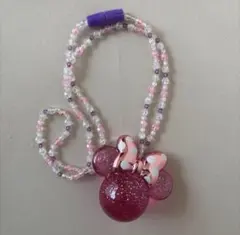 ディズニー ミニーマウス ペンダント　ライト　ネックレス 光る