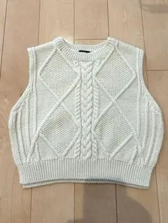 Aosta ニットベスト　Lサイズ